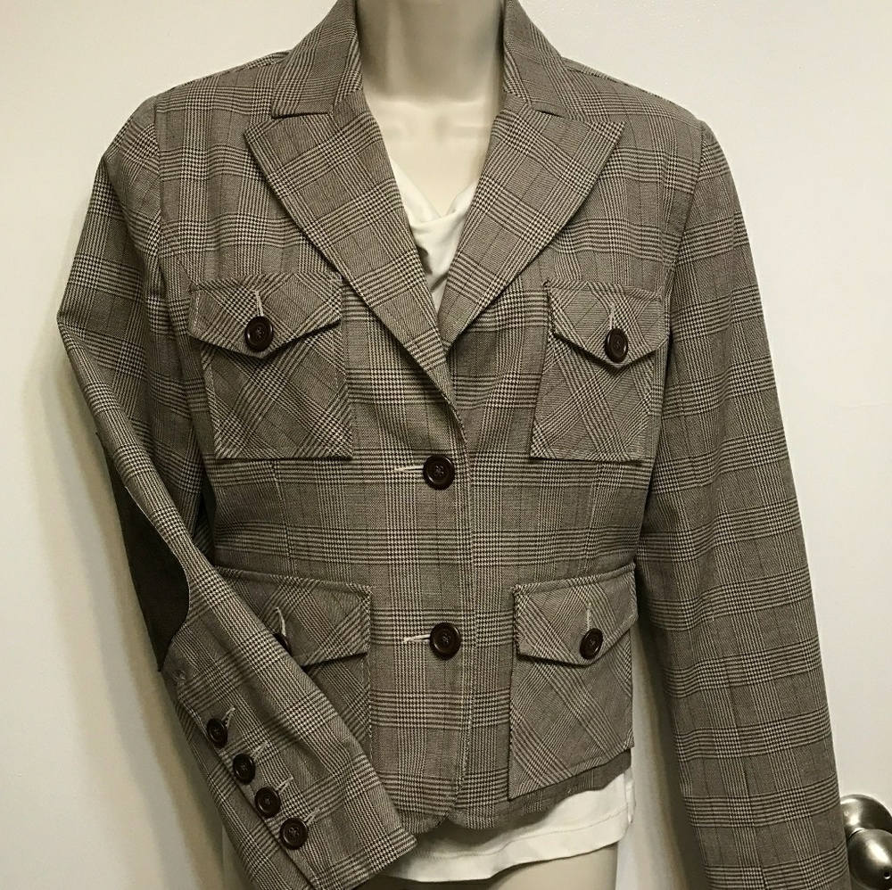 Brown Plaid Jacket